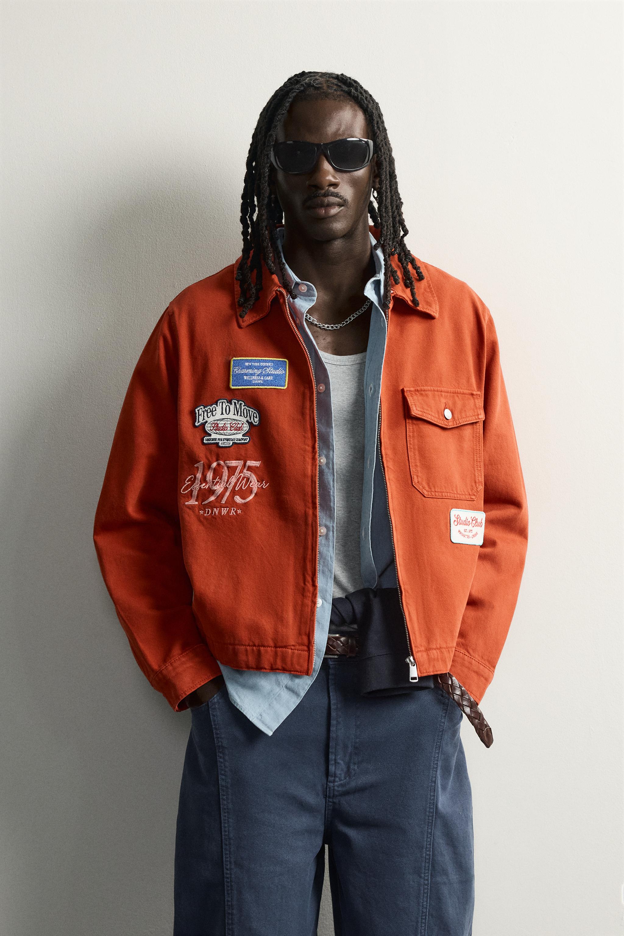 EMBROIDERED PATCH RELAXED FIT JACKET